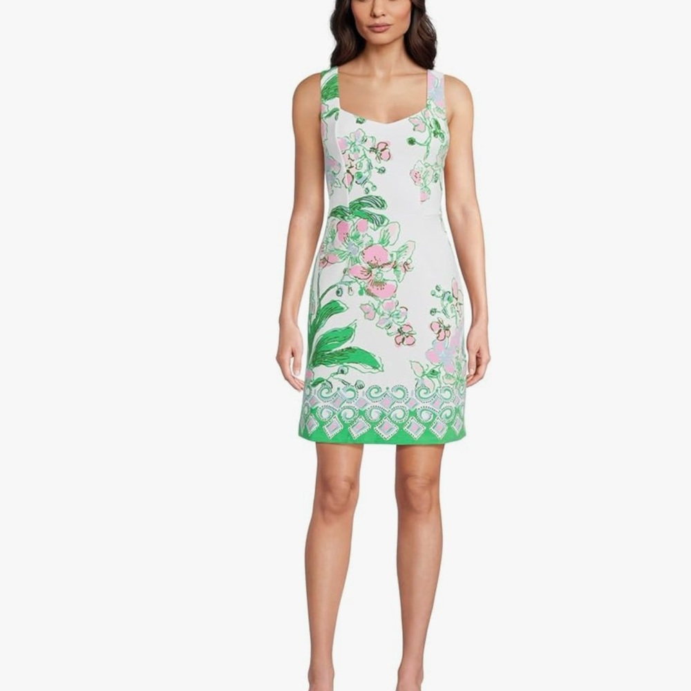 Lilly Pulitzer Floral Dress - Pink and Green